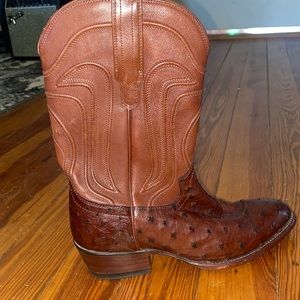 Tecovas Boots Ostrich Leather size 8.5B